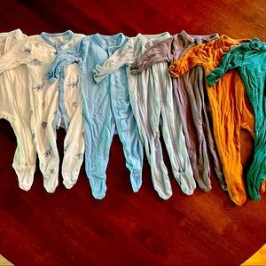 7 Kyte Baby newborn footies